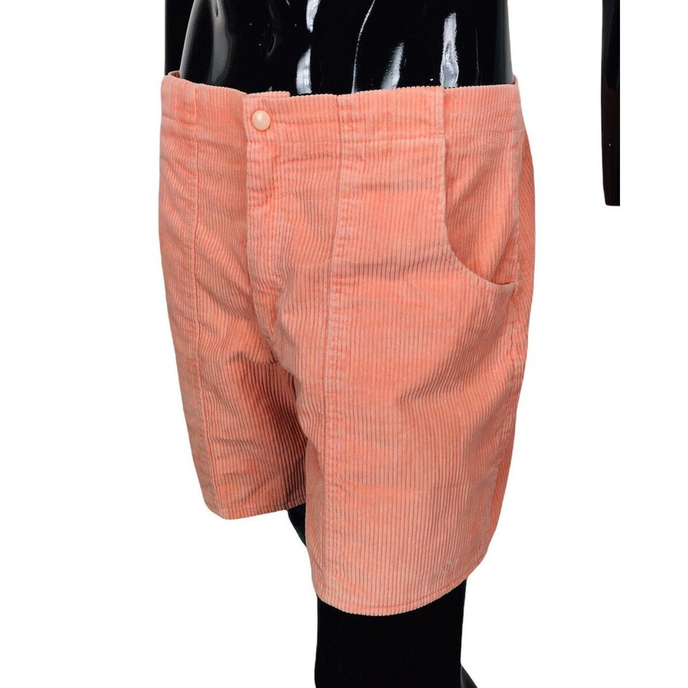 VTG 80s OP Ocean Pacific Peach Corduroy Longrider Dogtown Surf Board Shorts 36